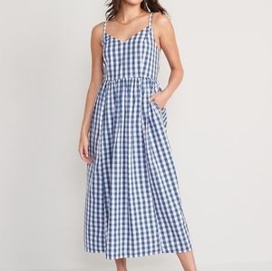 Old Navy Cotton Poplin Maxi Swing Dress